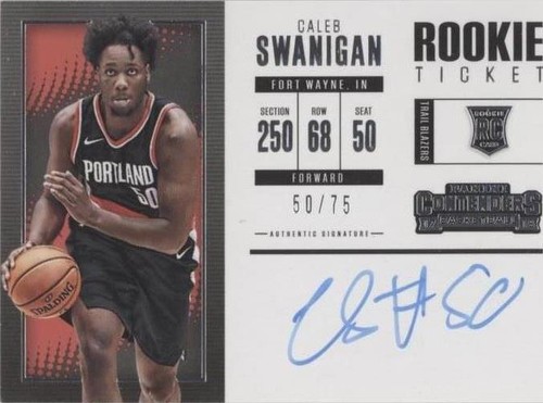 2017-18 Panini Contenders - Caleb Swanigan #125