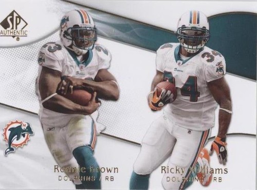 2009 SP Authentic Ricky Williams Ronnie Brown #137