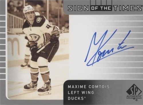 2021-22 SP Authentic - Maxime Comtois #SOTT1-CO