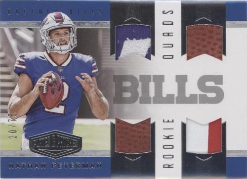 2017 Panini Plates & Patches Nathan Peterman #RQM-33