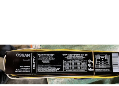 New Take Off Sylvania Osram QTP4X32T8/UNV-ISN-SC T8 Fluorescent Ballast 