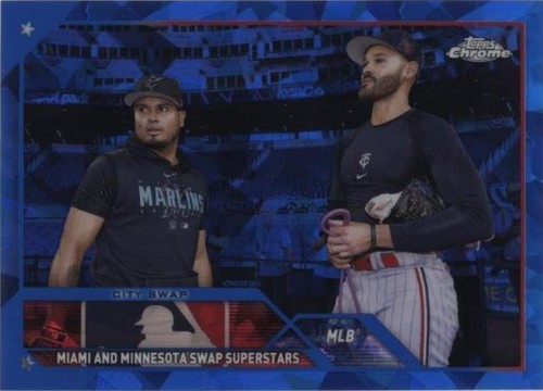 2023 Topps Chrome Update Series Sapphire Edition - Luis Arraez Pablo Lopez #USCS302