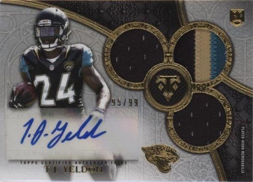 2015 Topps Triple Threads T. J. Yeldon #117