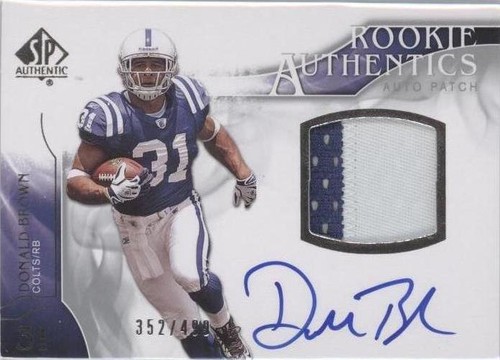 2009 SP Authentic Donald Brown #378
