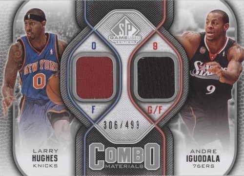 2009-10 SP Game Used - Andre Iguodala/Larry Hughes #CM-HI