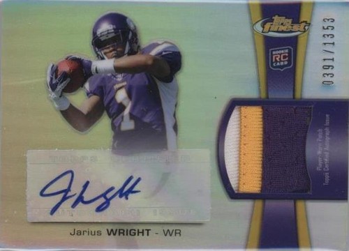 2012 Topps Finest Jarius Wright #RAP-JW