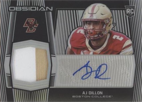2020 Panini Obsidian Draft Picks A. J. Dillon #26