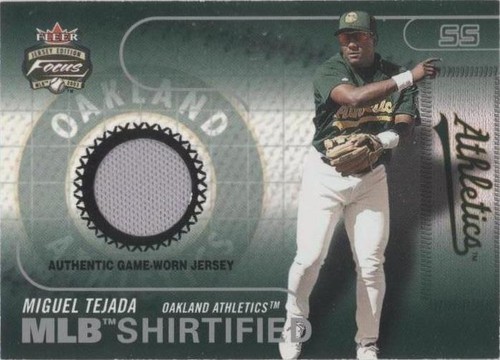 2003 Fleer Focus Jersey Edition - Miguel Tejada #MLB-MT