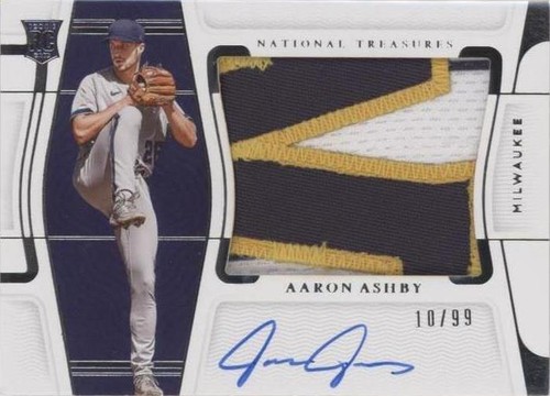 2022 Panini National Treasures - Aaron Ashby #106