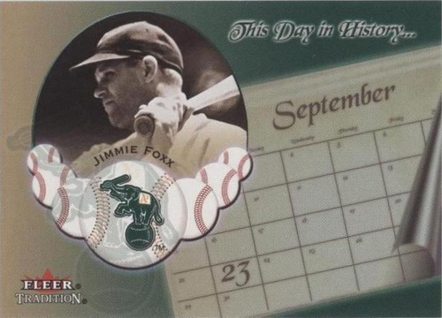 2002 Fleer Tradition - Jimmie Foxx #21 DH