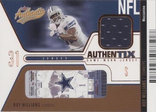 2004 Fleer Authentix Roy Williams #JA-RW2