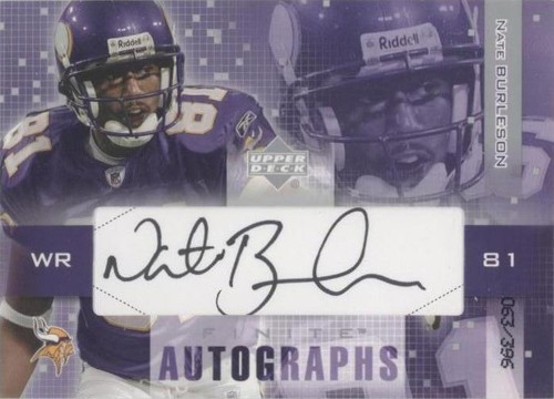 2003 Upper Deck Finite Nate Burleson #FA-NB