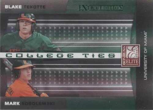 2008 Donruss Elite Extra Edition - Blake Tekotte Mark Sobolewski #CTC-7