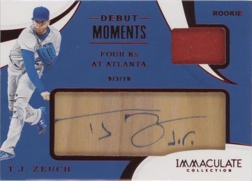 2020 Panini Immaculate Collection - T.J. Zeuch #DM-TZ