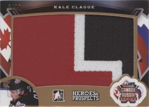 2015-16 Leaf In the Game Heroes & Prospects - Kale Clague #CRP-09