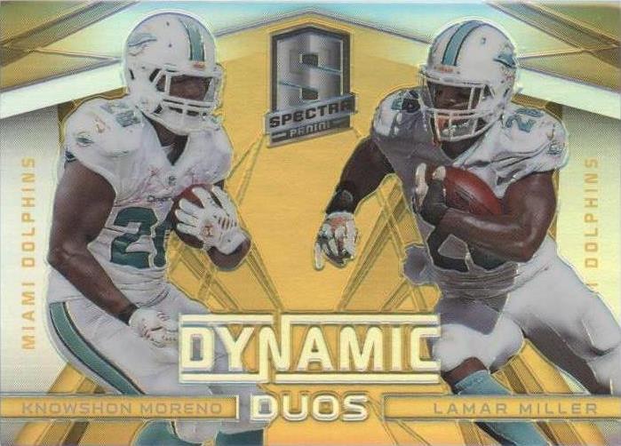 2014 Panini Spectra Knowshon Moreno Lamar Miller #3