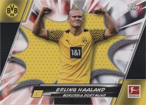 2020 TOPPS NOW BUNDESLIGA #44 ERLING HAALAND GOLDEN BOY HITS