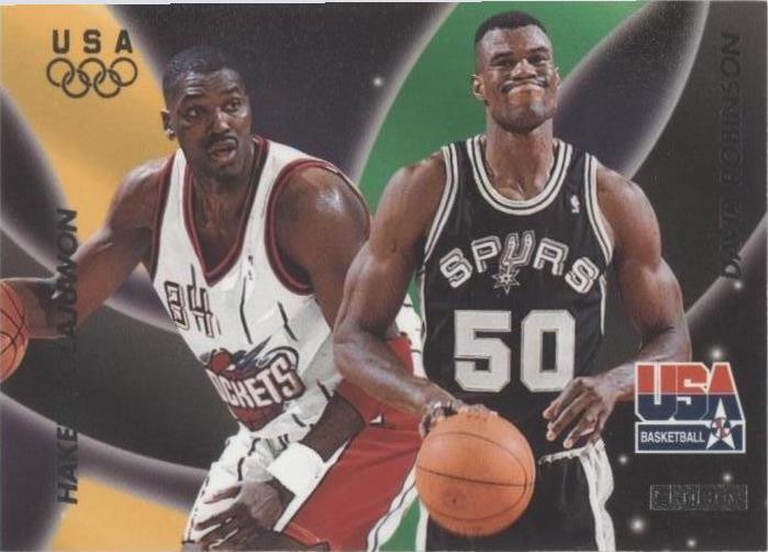 1996 Skybox USA Basketball - David Robinson/Hakeem Olajuwon #57