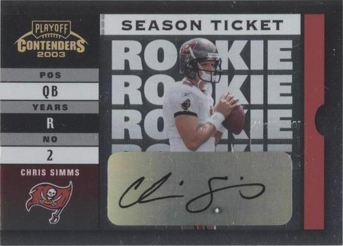 2003 Playoff Contenders Chris Simms #112