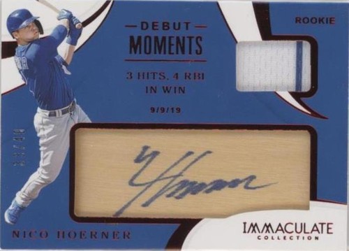 2020 Panini Immaculate Collection - Nico Hoerner #DM-NH