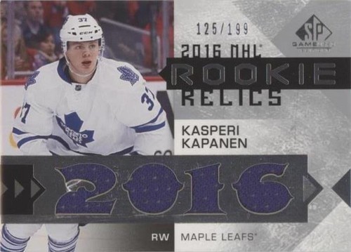 2016-17 SP Game Used - Kasperi Kapanen #RRB-KK