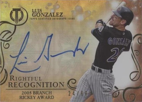 2015 Topps Tribute - Luis Gonzalez #NOW-LG