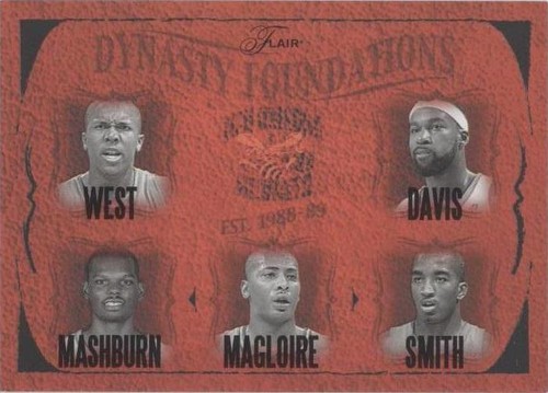 2004-05 Flair - Jamaal Magloire/David West/Jamal Mashburn/J.R. Smith/Baron Davis #NEHO