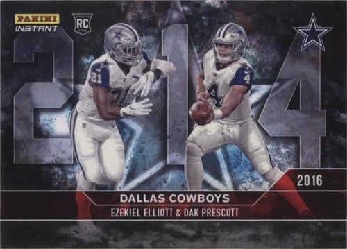2016-17 Panini Instant NFL Dak Prescott Ezekiel Elliott #615