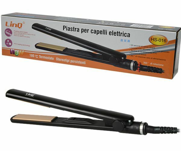 Piastra Elettrica Per Capelli Linq HS-016 Acconciatura Capelli Lisci