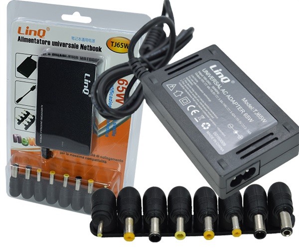 Alimentatore Linq Universale Netbook 65W Con 8 Jack Tj65w