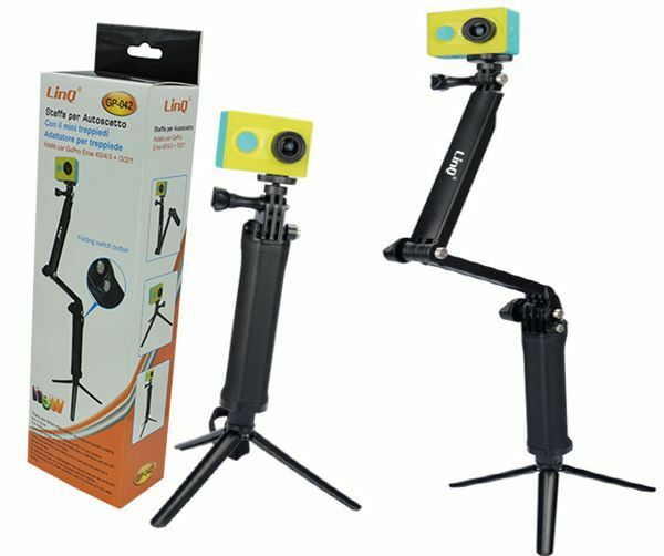 Staffa Per Autoscatto Mini Treppiedi Per Fotocamera Gopro Hero Linq Gp-042