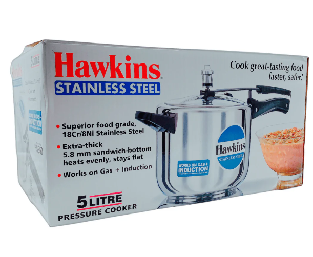 Hawkins Pressure Cooker Stainless Steel Brand New In Box