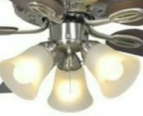 サムソン様確認用 1) Hampton Bay Brushed Nickel Light Kit, Incudes 3 LED Bulbs