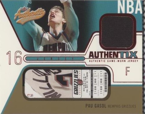 2003-04 Fleer Authentix - Pau Gasol #JA-PG