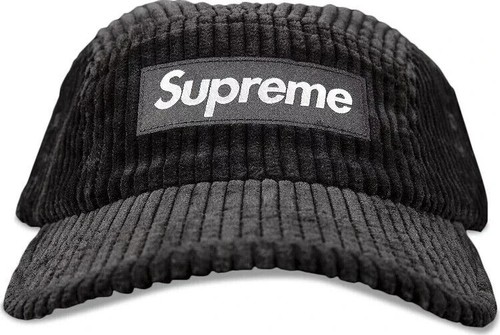 Supreme Corduroy Camp Cap ブラック 23aw $_1.JPG?set_id=8800005007