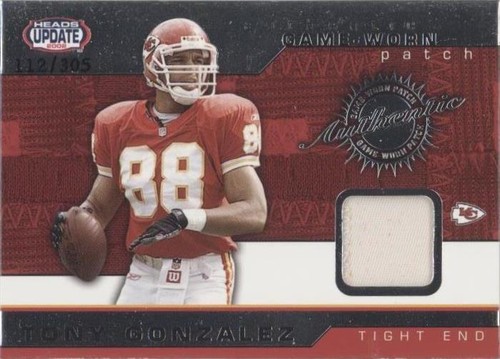 2002 Pacific Heads Update Tony Gonzalez #26