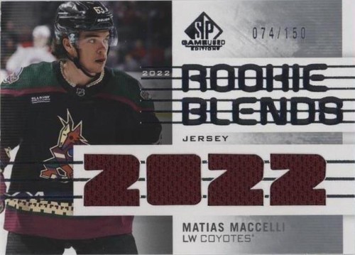 2022-23 Upper Deck SP Game Used - Matias Maccelli #RB-MM