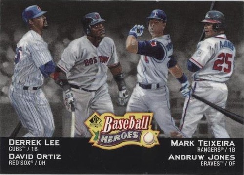 2006 SP Authentic - Andruw Jones David Ortiz Derrek Lee #SPAH-68