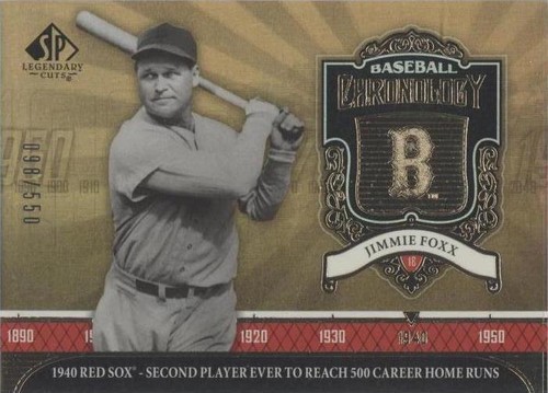 2006 SP Legendary Cuts - Jimmie Foxx #BC-JF2