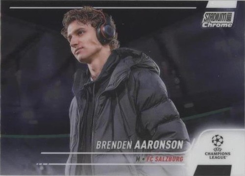 2021-22 Topps Stadium Club Chrome UCL Brenden Aaronson #15