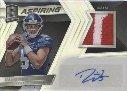 2017 Panini Spectra Davis Webb #APA-DW