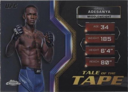 2024 Topps Chrome UFC - Israel Adesanya #TFT-18