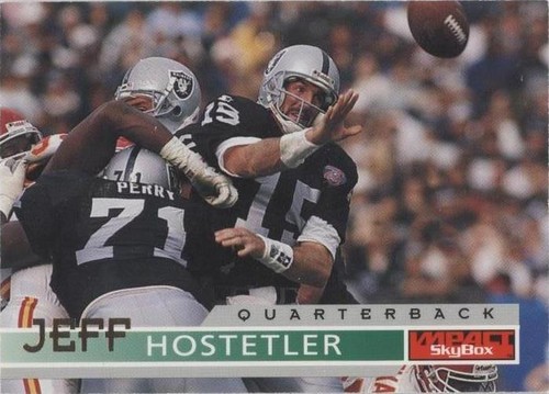 1995 Skybox Impact Jeff Hostetler #77