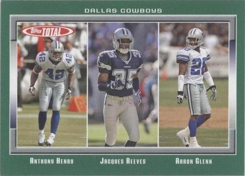 2006 Topps Total Aaron Glenn Anthony Henry Jacques Reeves #331