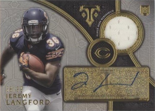2015 Topps Triple Threads Jeremy Langford #TTRAR-JL