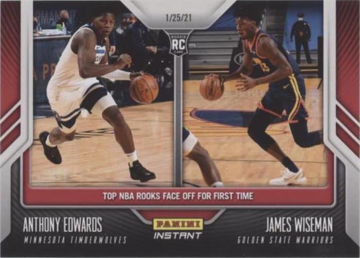 2020-21 Panini Instant - Anthony Edwards/James Wiseman #56