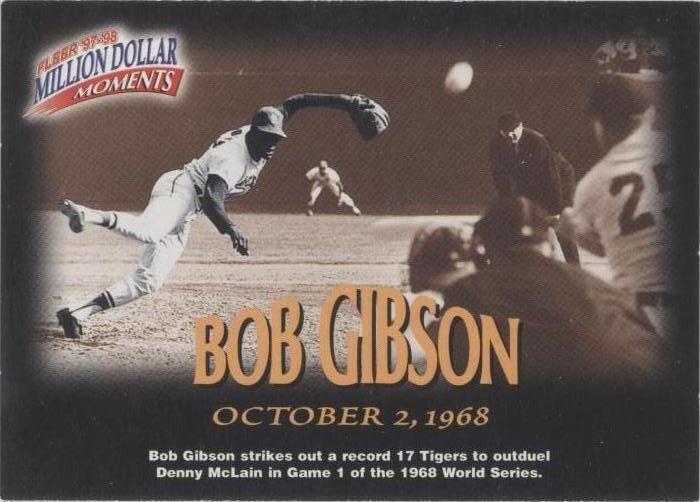 Fleer Million Dollar Moments 1997-98 - Bob Gibson #31