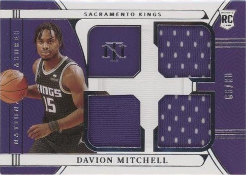 2021-22 Panini National Treasures - Davion Mitchell #RTM-DML
