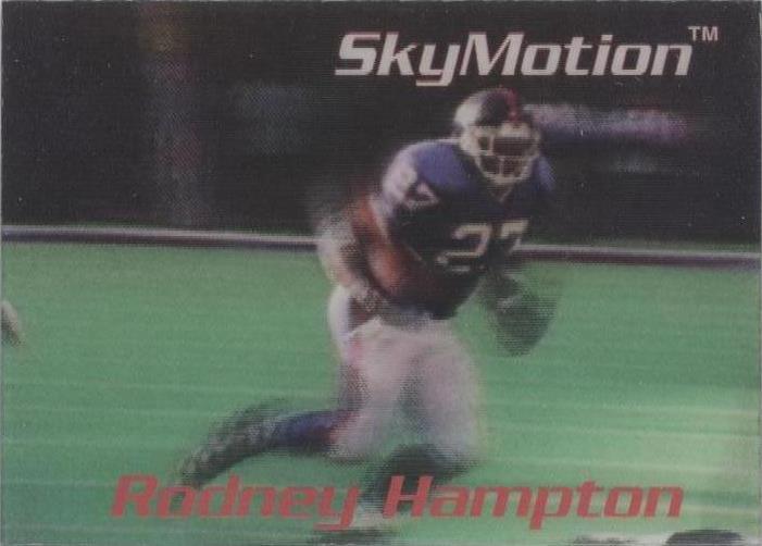 1996 Skybox SkyMotion Rodney Hampton #SM21