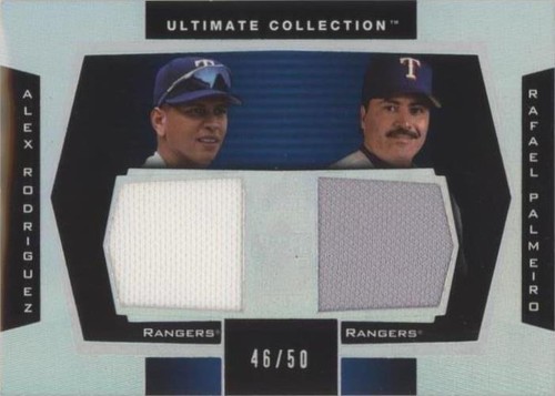 2003 Upper Deck Ultimate Collection - Alex Rodriguez Rafael Palmeiro #DJ-RP
